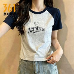 361° 超短款运动t恤女士