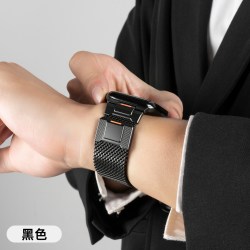 匠戴 适用苹果s11表带S10代米兰尼斯表带iwatch9表链applewatch新款8金属7回环ultra3男款夏天SE磁吸6腕带男士