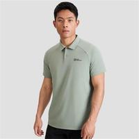 Jack Wolfskin 德国狼爪FLOW男士户外轻量休闲POLO衫短袖抑味A63732