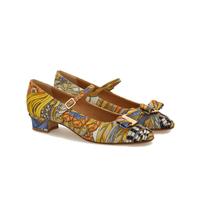 限尺码：Salvatore Ferragamo FERRAGAMO 菲拉格慕女式Vara系列蝴蝶结多彩玛丽珍鞋