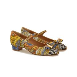 Salvatore Ferragamo FERRAGAMO 菲拉格慕女式Vara系列蝴蝶结多彩玛丽珍鞋