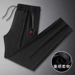 皮尔·卡丹 男士休闲裤 冰丝透气宽松直筒运动裤