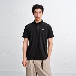 太平鸟 男装2026夏款修身时尚刺绣休闲男式Polo衫