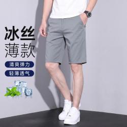 法派 男式休闲薄款透气五分裤男式简约百搭短裤男