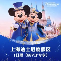 [上海迪士尼度假区-1日票（88VIP）]多票型可选