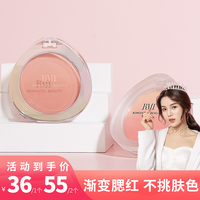 ROMANTICBEAUTY 罗小曼渐变腮红推荐爆款细腻显色膨胀色复古腮红盘彩妆推荐流光风