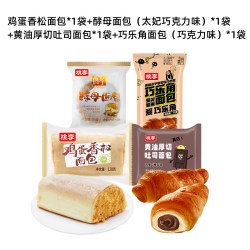 桃李 花式面包营养早餐零食糕点小面包吐司酵母组合装