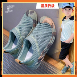 儿童鞋2025新款春夏网面透气男童运动鞋防滑软底女童飞织百搭鞋潮