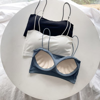 内衣女冰丝夏季薄款无痕美背吊带防走光小吊带小背心内衣锦纶