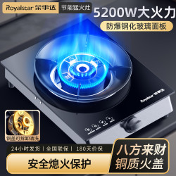 荣事达 煤气灶单灶家用猛火液化天然气单眼老式台式燃气灶节能炉具