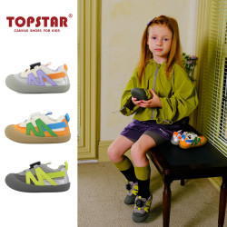 TOPSTAR 秋季旋钮扣休闲防滑耐磨鞋幼儿园软底宝宝儿童运动鞋6009