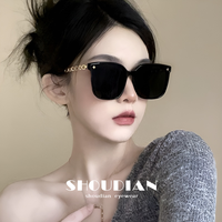 2026新款墨镜女高级感ins网红款防晒太阳镜圆脸显瘦大框墨镜