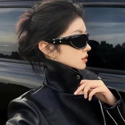 2026新年款高级感发箍墨镜女时髦辣妹风窄框骑行眼镜开车遮太阳镜