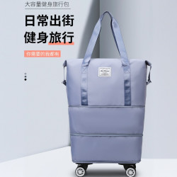 原设 万向轮旅行包大容量出差旅行包健身旅行包轻便登机包待产包收纳袋