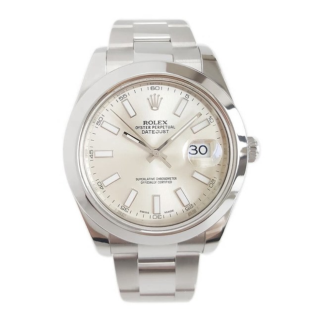ROLEX 日志型 男士自动机械表 116300银盘钢带