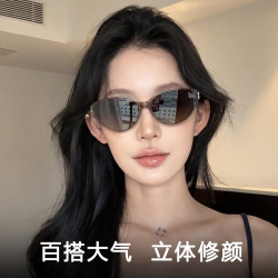 GENIUS MAIDEN猫眼墨镜2026修饰脸型防紫外线网红时尚女款太阳镜