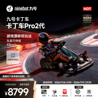 九号 卡丁车Pro2代升级款 智能漂移四轮体感车赛车模拟器