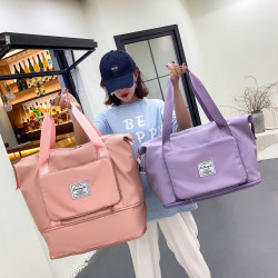 原设 旅行包女短途手提袋大容量健身包行李包轻便时尚待产包收纳袋