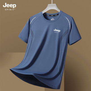 JEEP SPIRIT JEEP吉普2026新款冰丝短袖夏季薄款男士速干户外运动男装圆领T恤