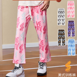 VEIDOORN 街霸训练长裤夏季训练裤美式运动速干九分裤篮球裤