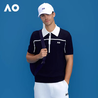 AO澳网26年春装新款老钱针织休闲运动POLO衫网球服短袖男高尔夫服
