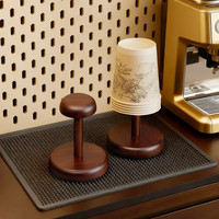 哈尔优 实木杯架一次性纸杯收纳架桌面取杯器咖啡杯茶杯水杯纸杯放置架子