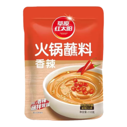草原红太阳 火锅蘸料110g原味香辣家用涮羊肉酱小包装 火锅蘸料（香辣） 110g*5袋