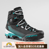 LA SPORTIVA 高山靴 户外探险攀冰中低海拔雪地登山鞋男女款 Aequilibrium 黑/灰绿女款 37