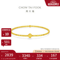周大福 碎冰四叶草黄金手链女
16.25cm 约2.5g EOF2382生日礼物