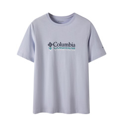 Columbia 户外运动春夏女棉质舒适透气圆领短袖T恤