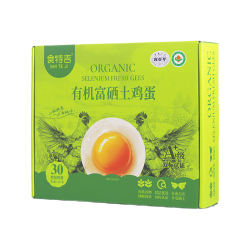 食特吉 有机富硒土鸡蛋 34枚礼盒