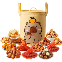 良品铺子 趣野食光包 坚果肉脯零食大礼包 3014g