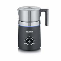 SEVERIN 【破价】SEVERIN SPUMA 700 感应奶泡器，无燃烧电动奶泡器，可放入洗碗机，拉丝不锈钢/亚光黑色，SM 3586