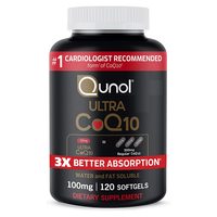 Qunol 辅酶Q10软胶囊 100mg 心脏健康 能量生产 120粒