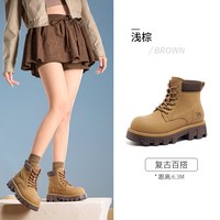 骆驼 女士马丁靴 L25W255034