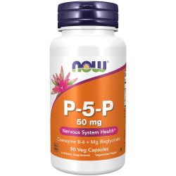 NOW 诺奥 P-5-P维生素B6辅酶补充剂 添加甘氨酸镁 90粒
