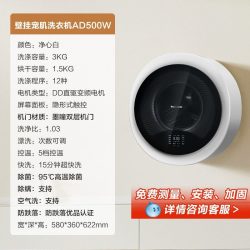 Panasonic 宠肌洗系列 XQG30-AD500W 壁挂洗衣机
