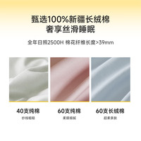 MIDO HOUSE 铭都60支床笠纯全棉隔脏床笠套A类床垫套保护罩