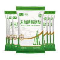 久大 自贡井盐未加碘精纯食用盐400g家用炒菜深井无碘盐 精纯食用盐400gX7袋