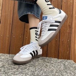 adidas 三叶草大童SAMBA低帮复古运动休闲鞋IE3675