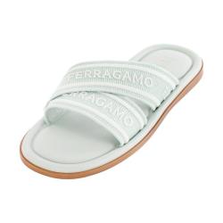 Salvatore Ferragamo LAURENE系列甜美气质舒适平跟女式凉鞋