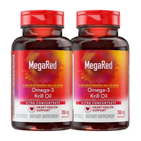 MegaRed 磷虾油胶囊深海omega-3 高含量750mg 80粒*1瓶