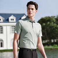 雅戈尔 短袖POLO衫男可机洗混纺面料柔软舒适无缝压合持久耐穿2025 合款 银灰VSZS513121ECA XL （150-165斤）