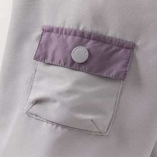戴维贝拉 儿童加绒外套 迷雾紫 100cm