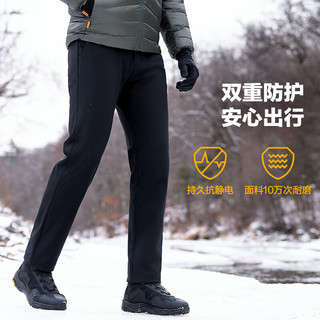 龙牙 二代隐烈保暖软壳裤 加绒防风 极夜黑 160/78B