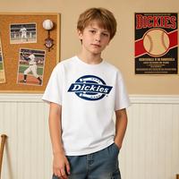 Dickies 儿童短袖衫纯棉舒适简约时尚校园运动T恤男女童中大童夏童装
