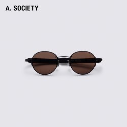 A.SOCIETY 钛金属圆框防紫外线墨镜 CIRRUS