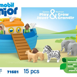 playmobil 诺亚方舟便携玩具套装 开启屋顶 动物配对 幼儿安全玩具