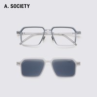 A.SOCIETY UNIVERSAL WORKS 复古太阳平光镜 KOWLOON 钛架
