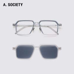 A.SOCIETY UNIVERSAL WORKS 复古太阳平光镜 KOWLOON 钛架